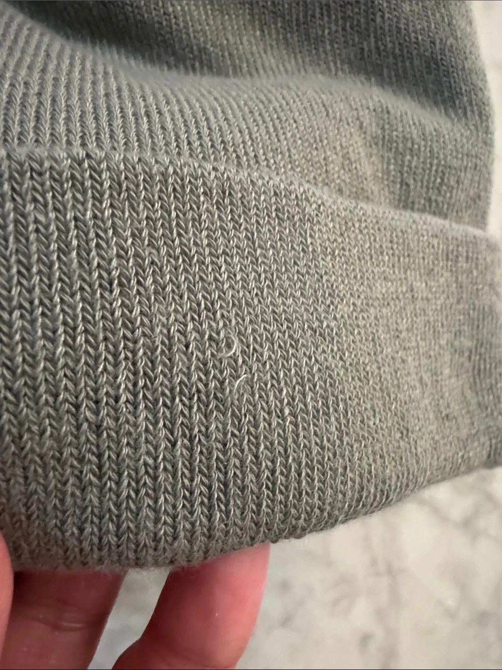 The North Face Olive Gray sage green Knit Cuffed Beanie OS